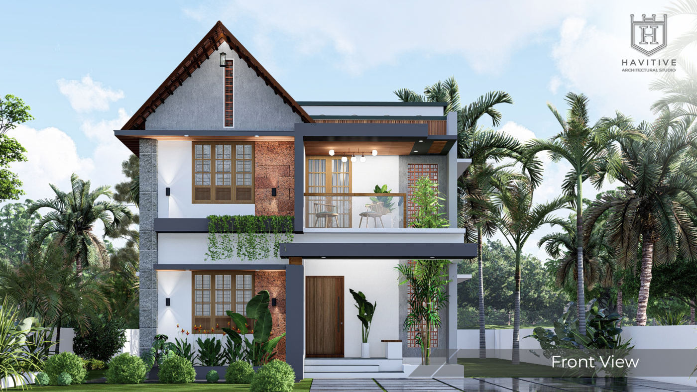 Front view of the Rejayi Chandra Residence