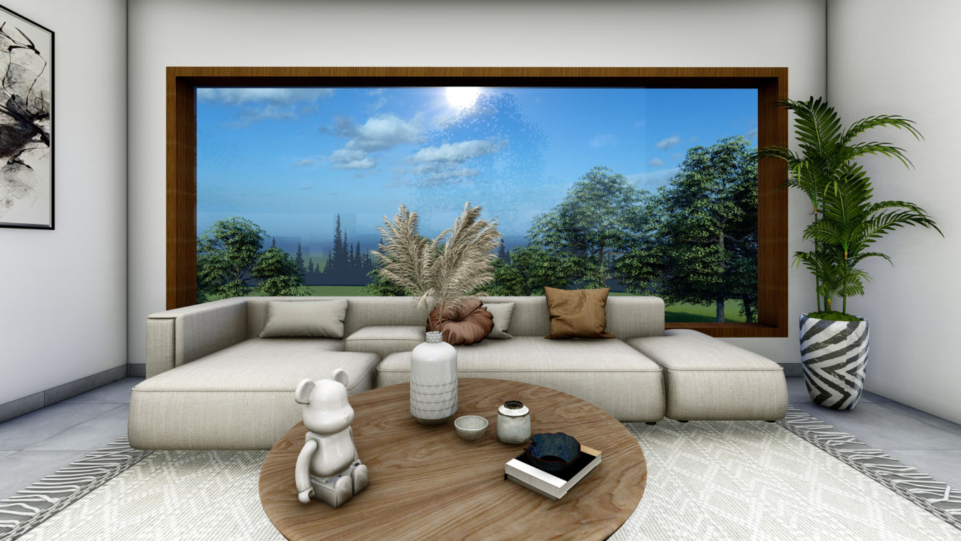 Living room of the Sharooq Residence interiors